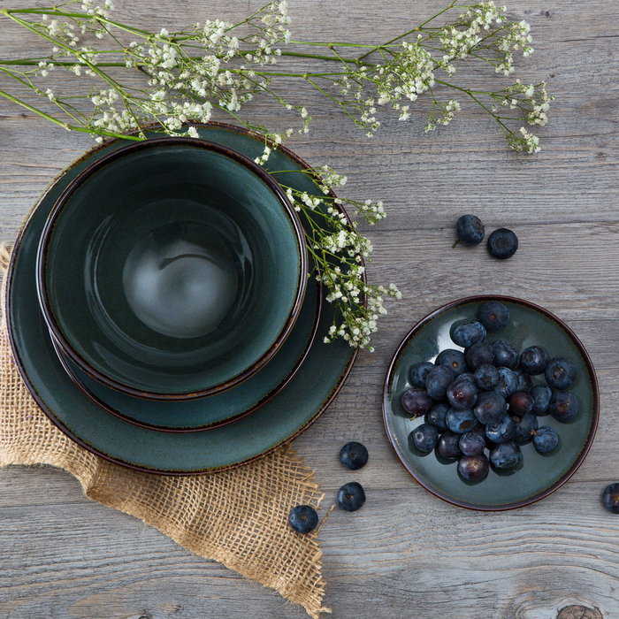 Avet Plato Postre Reactive Grey 20,5 cm (6 Unidades)